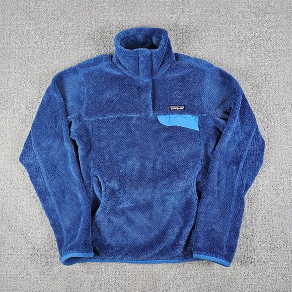 Patagonia Sweaters - Patagonia Re-Tool Snap-T Pullover Womens M Blue Polartec Fleece